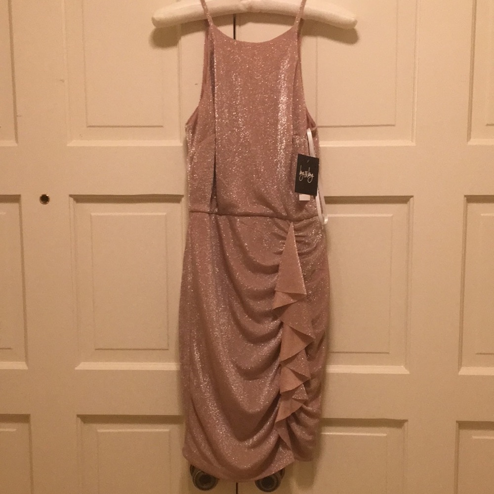 Dress sparkly pink by&by brand medium new